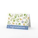 Fractal of Flowers Blue congratulations cards by myhome71 Fractal of Flowers Blue congratulations cards