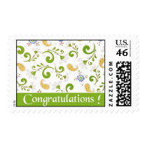 Fractal of Flowers - Congratulations postage by myhome71 Fractal of Flowers - Congratulations postage