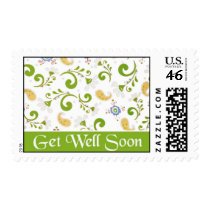 Fractal of Flowers - Get Well Soon postage by myhome71 Fractal of Flowers - Get Well Soon postage