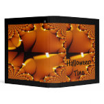 Fractal of Lit Pumpkin-Unique halloween image 3 Ring Binder