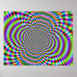 Fractal Optical Illusion 2 Poster Fractal Optical Illusion 2 Poster