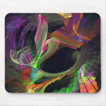 Fractal - Owl Swooping mousepads