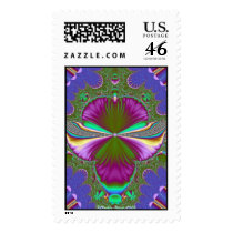 Fractal Pansy, KClarkin-Wieser 2006 postage