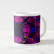 Fractal Pattern in Purple Extra Large Mug