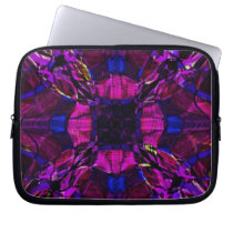 Fractal Pattern in Purple Laptop Computer Sleeve
