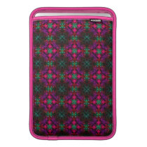 Fractal Pattern pink green purple red MacBook Sleeve
