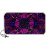 Fractal Pattern purple Travelling Speakers