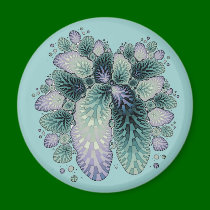 Fractal Petals magnets