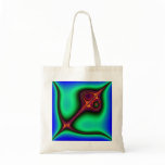 Fractal Phoenix Rises Tote Bags