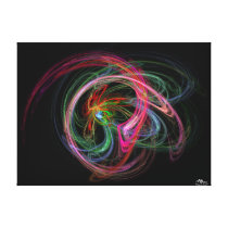 Fractal Plasma Burst Stretched Canvas Prints