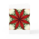 Fractal Poinsettia cards