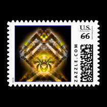 Fractal Postage - Fireworm postage