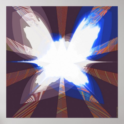 Fractal Projection 1.2e (alien ghost) Print