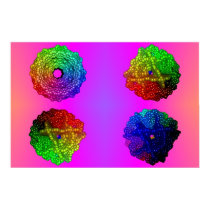 Fractal Protien posters by Tao_Fish Fractal Protien posters