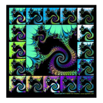 Fractal Quilt #5 posters