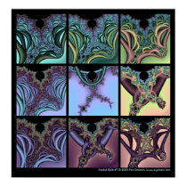 Fractal Quilt #7 posters