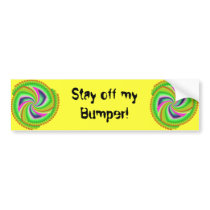 Fractal, Random, pretty, colourful, fuzzy windmill bumper stickers by Moondial Fractal, Random, pretty, colourful, fuzzy windmill bumper stickers