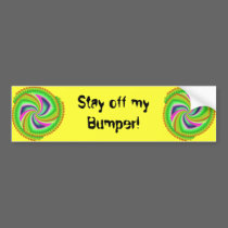 Fractal, Random, pretty, colourful, fuzzy windmill bumper stickers