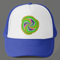 Fractal, Random, pretty, colourful, fuzzy windmill hats