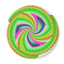 Fractal, Random, pretty, colourful, fuzzy windmill magnets by Moondial Fractal, Random, pretty, colourful, fuzzy windmill magnets