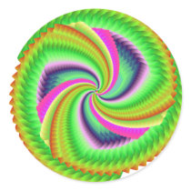 Fractal, Random, pretty, colourful, fuzzy windmill stickers by Moondial Fractal, Random, pretty, colourful, fuzzy windmill stickers