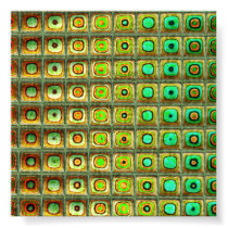 Fractal Red Green 3 Poster