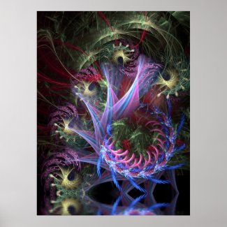 Fractal Ribbons Poster print