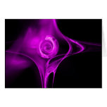 FRACTAL ROSE , violet purple cards