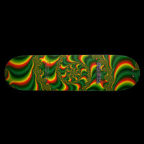 Fractal S~13 Triptych #2 Sick Stick Pro Skateboard by Madfrax Fractal S~13 Triptych #2 Sick Stick Pro Skateboard