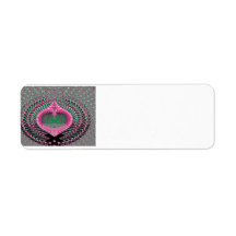 Fractal Seashell Return Address Labels