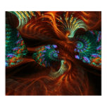 Fractal Seeds Swirl Poster
