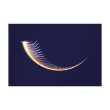 Fractal Shofar Stretched Canvas Print