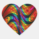 Fractal Silk Rainbow Stickers
