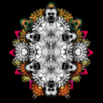 Fractal Silver Monkay Shirt by webgrrl Fractal Silver Monkay Shirt