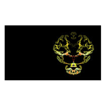 Fractal skull business cards