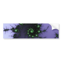 Fractal Snail - green and purple fractal design Bumper Stickers