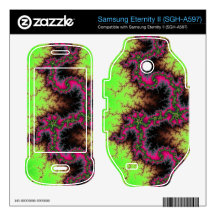 Fractal Snake - pink, fuchsia and neon green Samsung Eternity II Skin