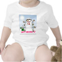 fractal_snowman, happy christmas "07" t-shirts