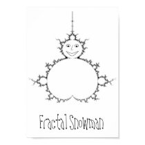 Fractal Snowman posters