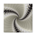 Fractal Spiral Square Magnet by Gilliand_Photo Fractal Spiral Square Magnet