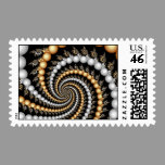 Fractal Spiral Staircase Postage stamps