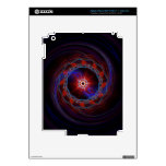 Fractal Spiral Tablet Skin Decals For iPad 3