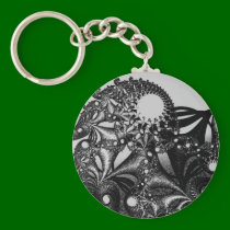 Fractal Spiral ver. 3 keychains