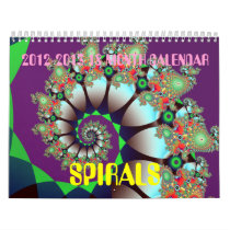 fractal spirals 18 month calendar