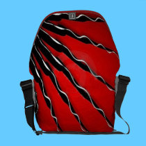 Fractal spirals messenger bags