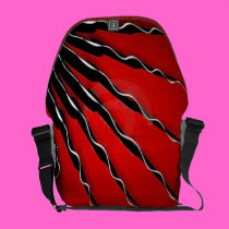 Fractal spirals rickshaw messenger bags