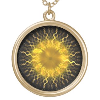 Fractal Sun Iris - Necklace necklace