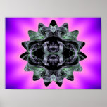 Fractal sun poster