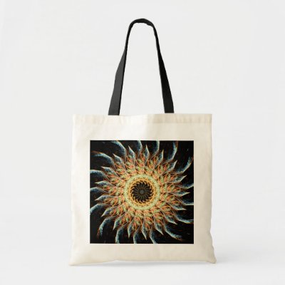 Fractal Sunflower Bag bag