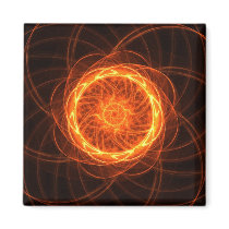 Fractal sunflower magnets by cycreation Fractal sunflower magnets